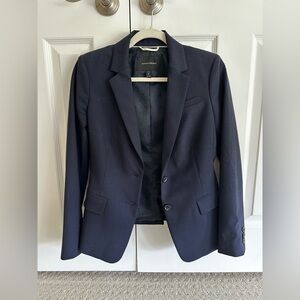 Banana Republic Ryan Fit Wool Tailored Blazer in Navy